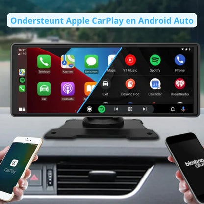 Apple CarPlay / Android Auto - Universeel scherm 9.3 inch - Ingebouwde Dashcam