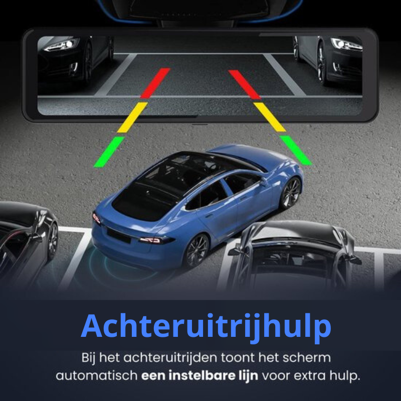 Achteruitrijcamera spiegel met smartphone compatibiliteit