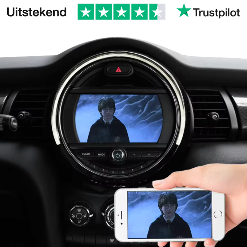 Android Auto en Apple CarPlay systeem in MINI infotainment