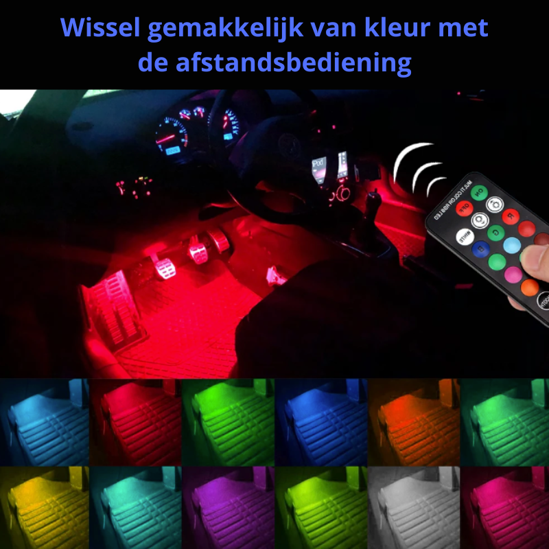 Draadloze LED-verlichting voor dashboard in de auto