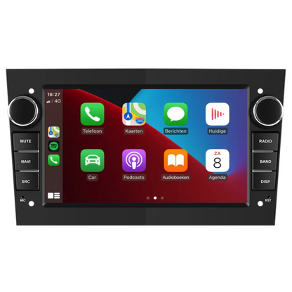 Opel Corsa CarPlay radio met touchscreen en navigatie